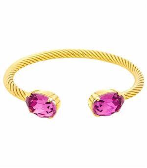 NEW TOVA women's charlotte oval cuff in dark rose